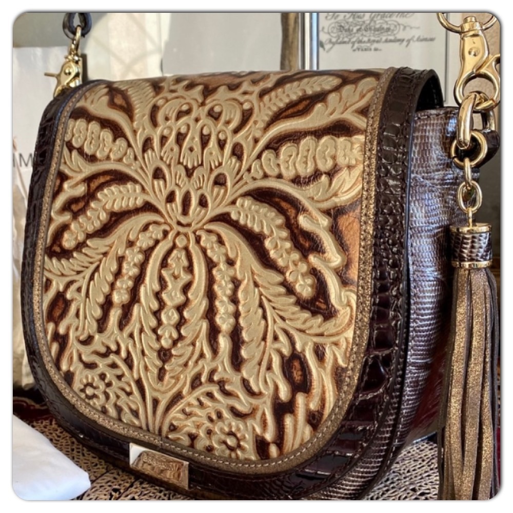🤎NWOT GOLD BEL CANTO BRAHMIN MINI SONNY CROSSBODY